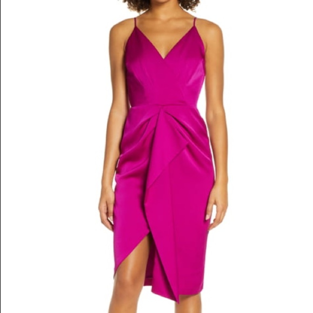 Fuchsia cocktail dress
